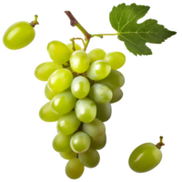 AI generated fresh grape isolated on transparent background png