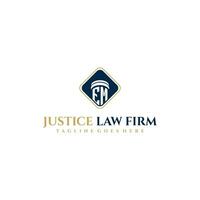 EM initial monogram for lawfirm logo ideas with creative polygon style design vector