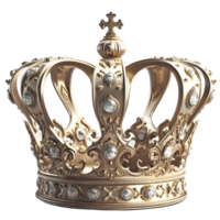 AI generated Queen crown isolated on transparent background png