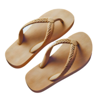 AI generated pair of slippers isolated on transparent background png