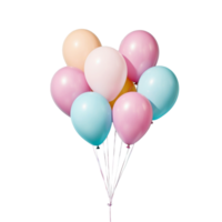 colorida balões em transparente fundo png