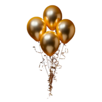 bunt Luftballons auf transparent Hintergrund png