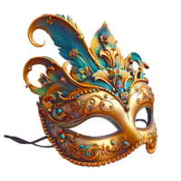 AI generated Carnival mask isolated on transparent background png