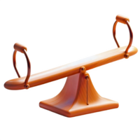 AI generated seesaw isolated on transparent background png