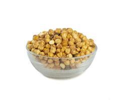 Roasted Chickpea or Dry Gram on White Background photo