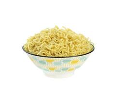 Plain Maggi Noodles, Instant Masala Maggi Isolated on White Background photo