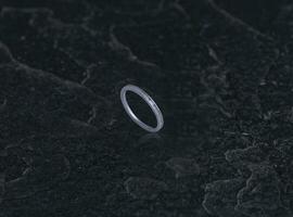 Silver Ring Indian jewellery also know as jewellery, jewel or jewellery on dark background photo