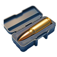 AI generated Bullet in case isolated on transparent background png