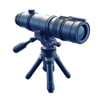 AI generated telescope isolated on transparent background png