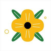 Kwanzaa Flower Element Collection set vector