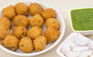 Indian Spicy Street Food Dal Vada photo