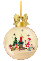 Christmas glass ball snowglobe isolated watercolor doodle png