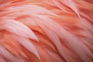 AI generated Flamingo Feather background. AI Generated photo