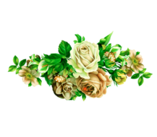 floral conception fleur bouquet dessin fleur transparent Contexte png 4k