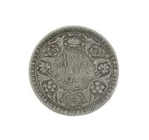 Indian old Coin or Indian Currency on White Background photo