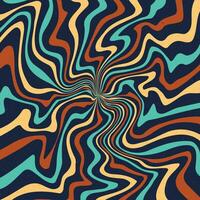 Abstract psychedelic groovy background. vector