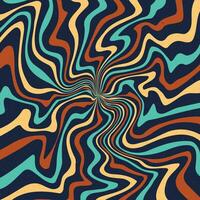 Abstract psychedelic groovy background. vector