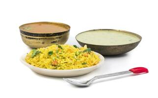 Indian Popular Breakfast Dish Poha photo