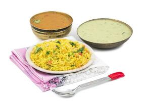 Indian Popular Breakfast Dish Poha photo