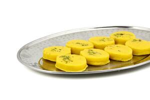 Indian Sweet Food Kesar Peda photo