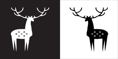 Illustration vector graphics of deer icon