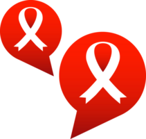 red aids ribbon icon png