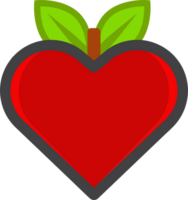 rosso cuore amore icona png