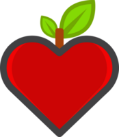 red heart love icon png