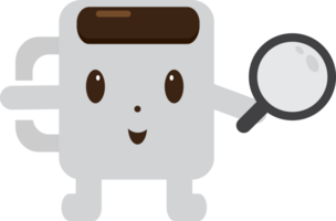 desenho fofo de xícara de café png