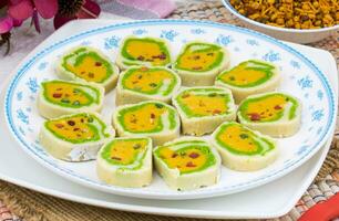 Indian Sweet food Mawa Peda photo