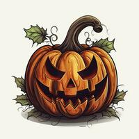 AI generated Halloween object on white background. AI Generated photo