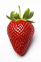 AI generated Strawberry isolated on white background. AI Generated. photo