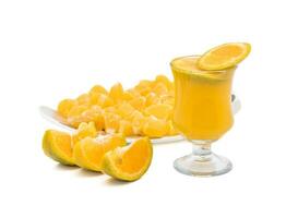 Fresh Orange Fruit Juice And Slices of Orange photo