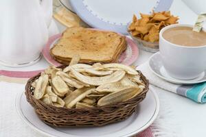 Banana Chips Popular Deep Fried Tea Time Snack photo