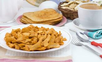 Indian Healthy Deep Fried Soya Chips photo