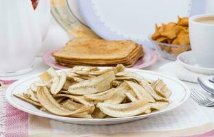 Banana Chips Popular Deep Fried Tea Time Snack photo