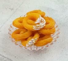 Indian Sweet Food Paneer Jalebi photo