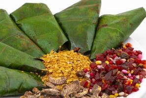 Indian Traditional Mouth Freshener Sweet Paan photo