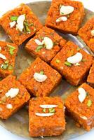 Indian Sweet Food Akhrot Halwa photo