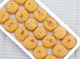 Indian Most Popular Sweet Food Variety of Peda photo