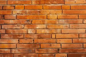 AI generated Brick wall texture background design photo