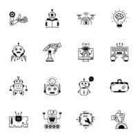 Trendy Collection of Robotics Linear Icons vector