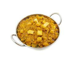 North Indian Healthy Cuisine Chole Paneer or Chole Paneer Curry photo