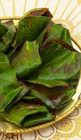 Indian Traditional Mouth Freshener Sweet Paan photo