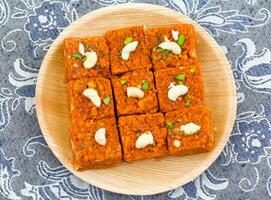 Indian Sweet Food Akhrot Halwa photo