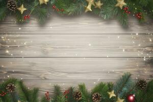 AI generated Christmas and New Year background. AI Generated photo