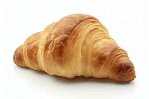 AI generated Croissant isolated on white background. AI Generated photo