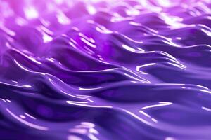 AI generated 3D renders technological waves with purple, and vibrant colors. AI Generative photo