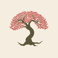 Hand drawn different types of tree collection set vector