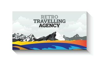 Travel Story Banner design vector art